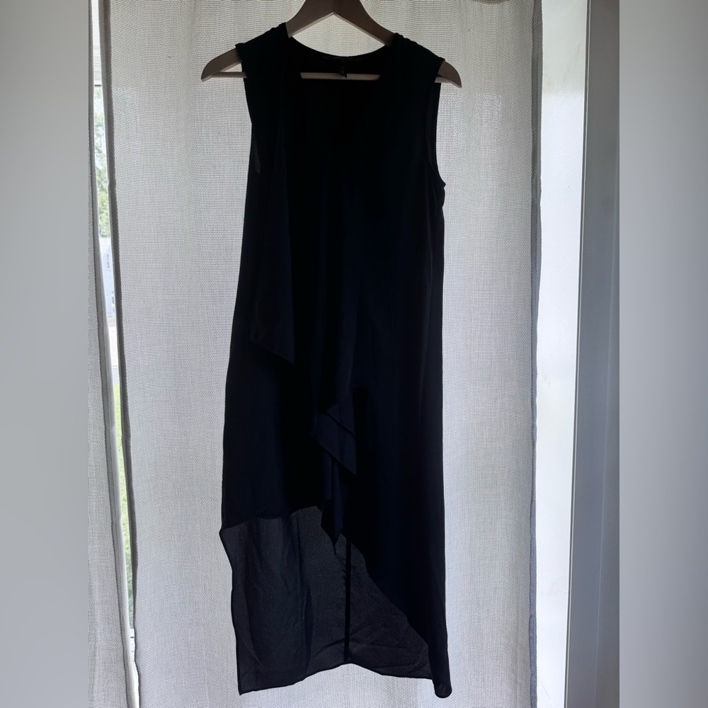 BCBGMaxAzria Black Asymmetrical Dress